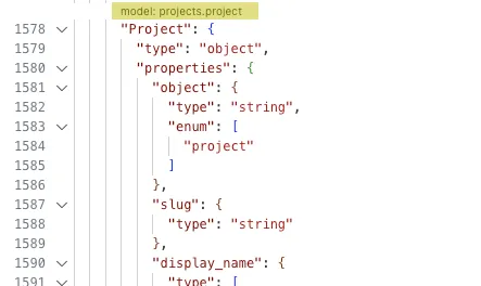 Codelenses demo showing inline indicators in OpenAPI spec for configured schemas and endpoints