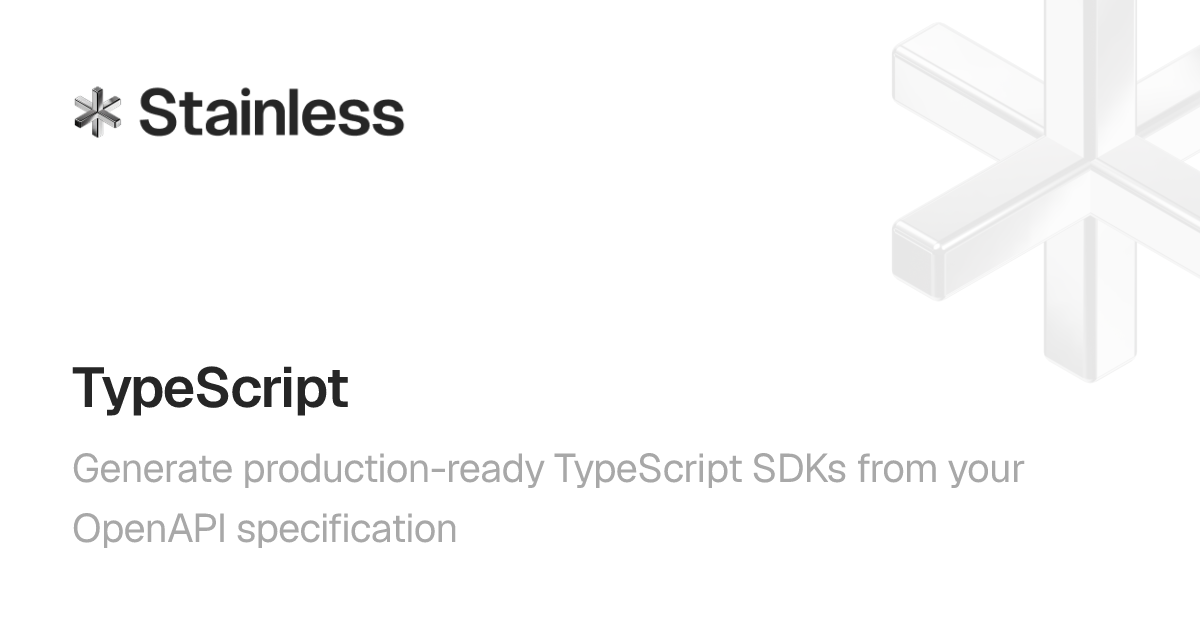 TypeScript | Stainless